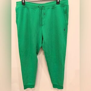 Polo Ralph Lauren Green Jogger Sweatpants Men XXL Pony Logo Drawstring